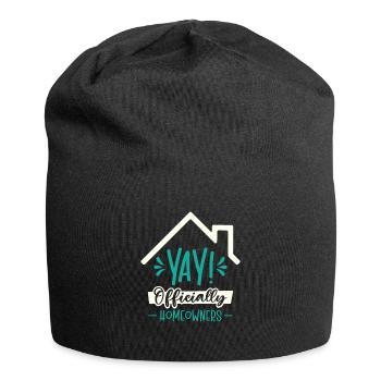 Neue Hauseigentümer Einweihung Offiziell - Jersey-Beanie - Schwarz - Vorne