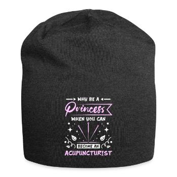 Princesse acupuncteur - Bonnet en jersey - charbon - Devant