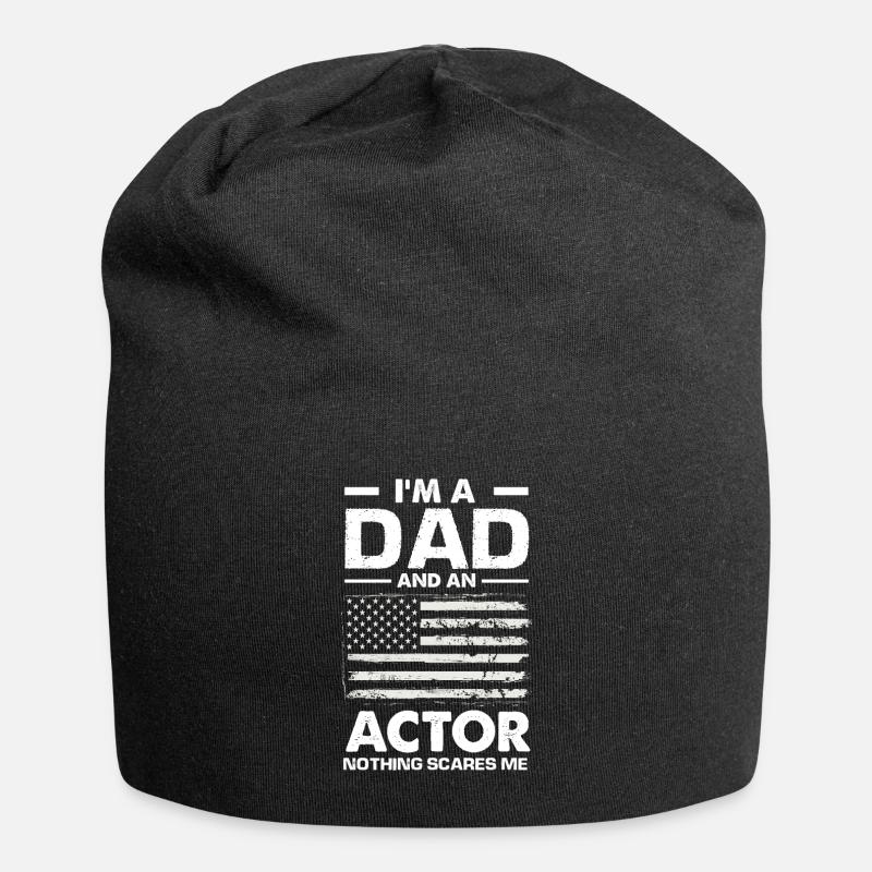 Funny Actor Actress Gift - Jersey Beanie - black