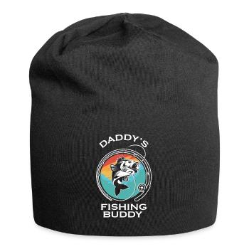 Fischer Fischen Angeln Angel Angler Fische Fisch - Jersey-Beanie - Schwarz - Vorne
