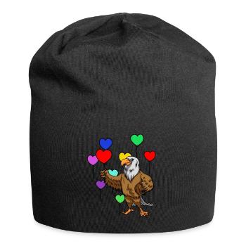 Eagle Anniversaire Félicitations Cadeau d’anniversaire - Bonnet en jersey - noir - Devant