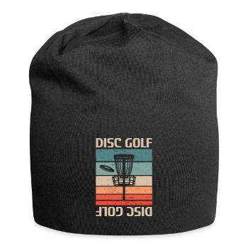 Retro Vintage Classic Disc Golf Player - Jersey-Beanie - Schwarz - Vorne