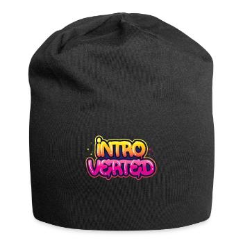 Introverted Introverted Sarcasm Shy - Jersey Beanie - black - Front