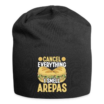 Venezuelan Traditional Food I smell Arepas Maker - Jersey Beanie - black - Front