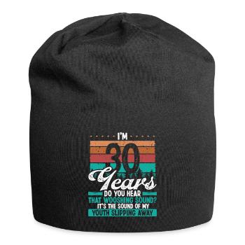 30 Year Old Youth leaving Sarcasm 30 Birthday - Jersey-Beanie - Schwarz - Vorne