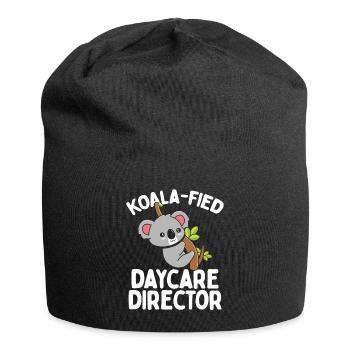 Directrice de garderie Koala Enseignante de garde d’enfants - Bonnet en jersey - noir - Devant