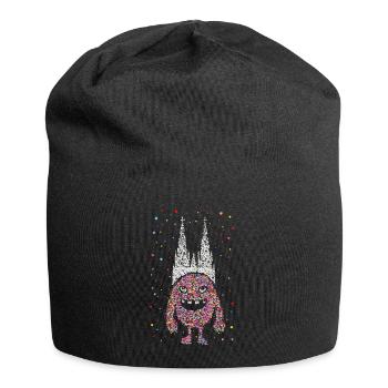 Confetti Cologne Cathedral Carnival Viva Colonia Kölle Jeck - Jersey Beanie - black - Front