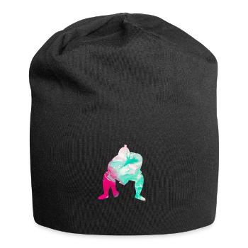Lutteur de lutte Sumo Fighter Wrestling - Bonnet en jersey - noir - Devant