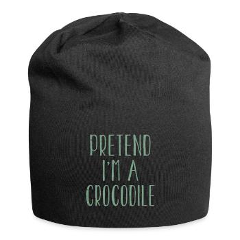 Drôle de faire semblant d’être un costume de crocodile pour Halloween - Bonnet en jersey - noir - Devant