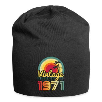 Millésime 1971 - Bonnet en jersey - noir - Devant