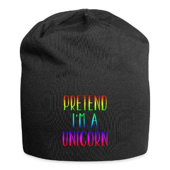Funny Pretend I'm Unicorn Costume For Halloween - Jersey-Beanie - Schwarz - Vorne