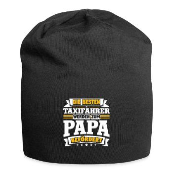 Taxifahrer werden zum Papa befördert - Jersey-Beanie - Schwarz - Vorne