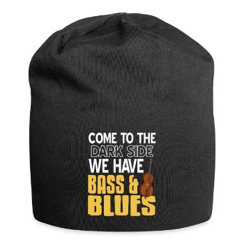 Venez du côté obscur nous avons Bass & Blues Drôle - Bonnet en jersey - noir - Devant