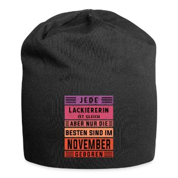Maler Anstreicher Geburtstag November geboren - Jersey-Beanie - Schwarz - Vorne