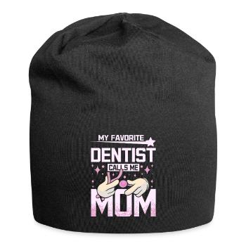 Mon dentiste préféré m’appelle maman - Bonnet en jersey - noir - Devant
