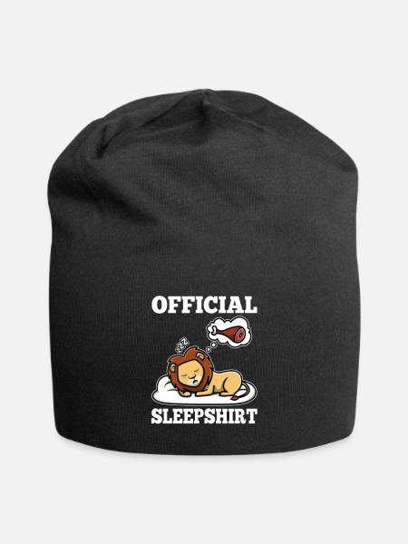 Official sleepshirt Löwe - Jersey-Beanie - Schwarz