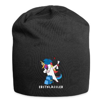 Dabbing Einhorn Erstklässler - Jersey-Beanie - Schwarz - Vorne