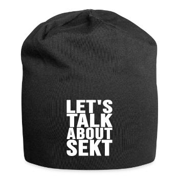 let's talk about sparkling wine - Jersey Beanie - black - Front