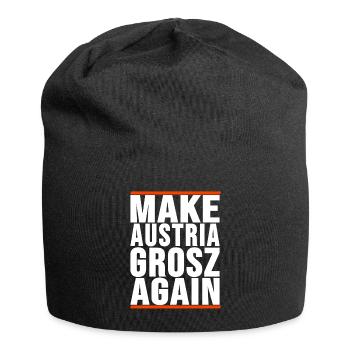 make Austria Grosz again - Jersey-Beanie - Schwarz - Vorne