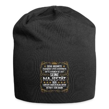 Heizungsbauer - Jersey-Beanie - Schwarz - Vorne