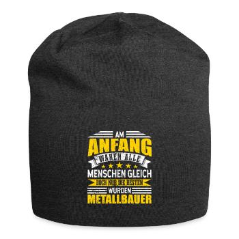 Metallbauer Alle Menschen gleich - Jersey-Beanie - Anthrazit - Vorne