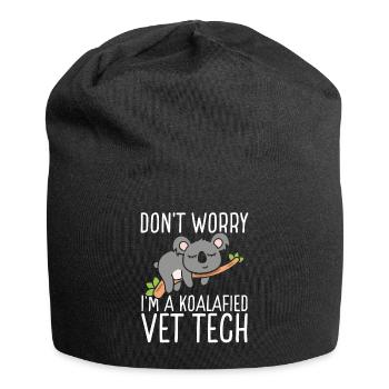 Vet Tech Veterinary Tech Koalafied Vet Tech - Jersey Beanie - black - Front