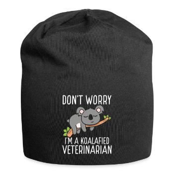 Koalafied Veterinarian Vet Tech Essentials - Jersey-Beanie - Schwarz - Vorne