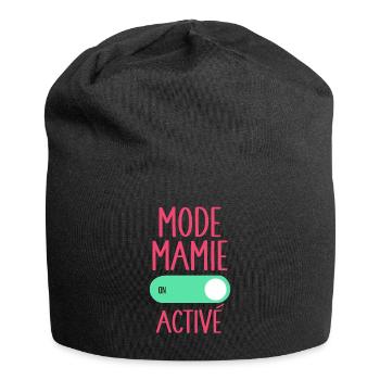 Mode Mamie Activé Idée Cadeau Annonce Grossesse - Bonnet en jersey - noir - Devant