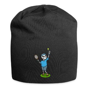 Skeleton-Tennisspieler - Jersey-Beanie - Schwarz - Vorne