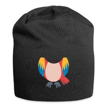 Drôle de costume de perroquet animal pour Halloween - Bonnet en jersey - noir - Devant
