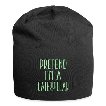 Funny Pretend Caterpillar Costume For Halloween - Jersey Beanie - black - Front