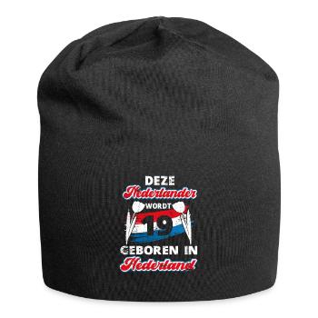 19 Anniversaire Hollande Hollandaise 19 ans Say - Bonnet en jersey - noir - Devant