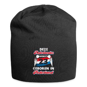 23 Anniversaire Hollande Hollandaise 23 ans Say - Bonnet en jersey - noir - Devant