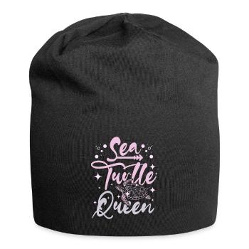Sea Turtle queen - Jersey Beanie - black - Front