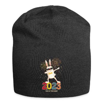 Silvester Party Happy New Year 2023 - Jersey-Beanie - Anthrazit - Vorne