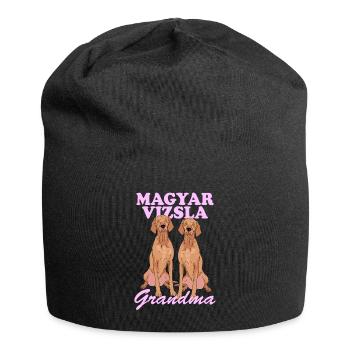Magyar Vizsla Grandma Dog Owner Gift - Jersey Beanie - black - Front