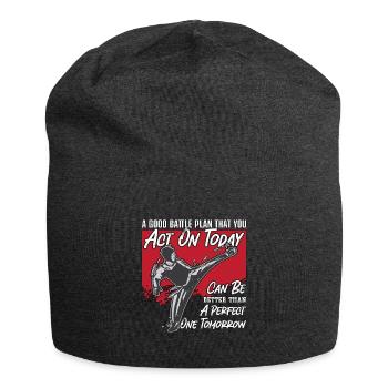 TaekwondoA Bon Combat Fighter Combat Sport Karaté - Bonnet en jersey - charbon - Devant