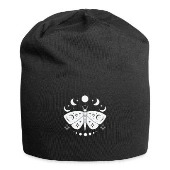 Himmlischer Schmetterling Mystischer - Jersey-Beanie - Schwarz - Vorne