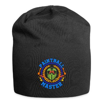 Paintball Master Cool Retro Paintball Player - Jersey-Beanie - Schwarz - Vorne