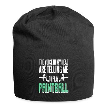 Voice In My Head Are Telling Me To Play Paintball - Jersey Beanie - black - Front