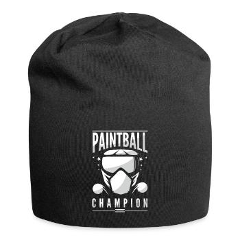 PAINTBALL Champion Awesome Paintball Player - Jersey Beanie - black - Front