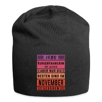 Apotheken Geburtstag November geboren - Jersey-Beanie - Schwarz - Vorne