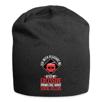 Ask me about my excessive knowledge of serial - Jersey Beanie - black - Front