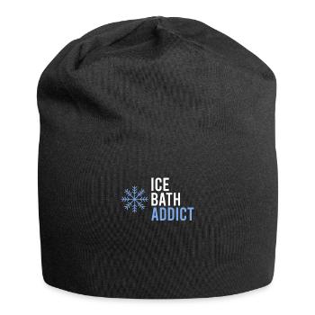 Eisbaden Gesundes Kaltes Eisschwimmen Kaltes - Jersey-Beanie - Schwarz - Vorne