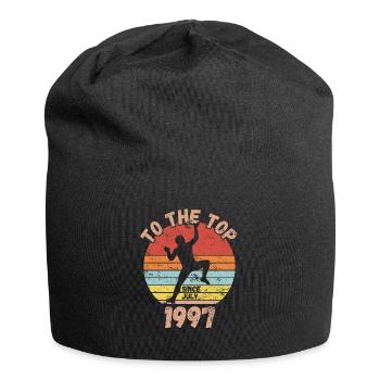 Geburtstag Klettern Bouldern seit Juli 1997 - Jersey-Beanie - Schwarz - Vorne
