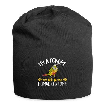 Molinasittich Perroquet Oiseau Perruche du Soleil - Bonnet en jersey - noir - Devant