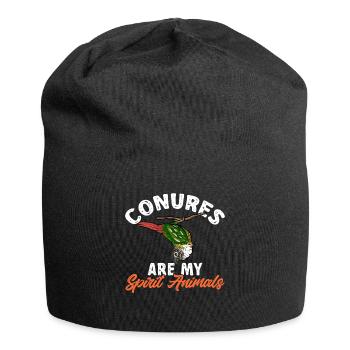 Molinasittich Perroquet Oiseau Perruche du Soleil - Bonnet en jersey - noir - Devant
