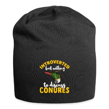 Molinasittich Perroquet Oiseau Perruche du Soleil - Bonnet en jersey - noir - Devant