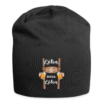 Löten Digga Löten Bier Lederhose Trachtenshirt - Jersey-Beanie - Schwarz - Vorne
