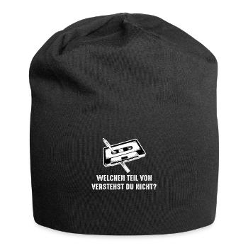 Kassette Stift Welchen Teil von verstehst du nicht - Jersey-Beanie - Schwarz - Vorne